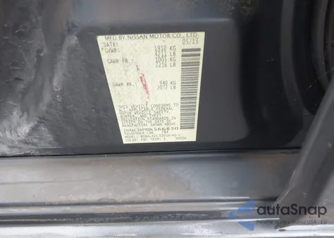 2013 Nissan Altima 2.5 Sl from USA, damaged, VIN 1N4AL3AP9DN566830